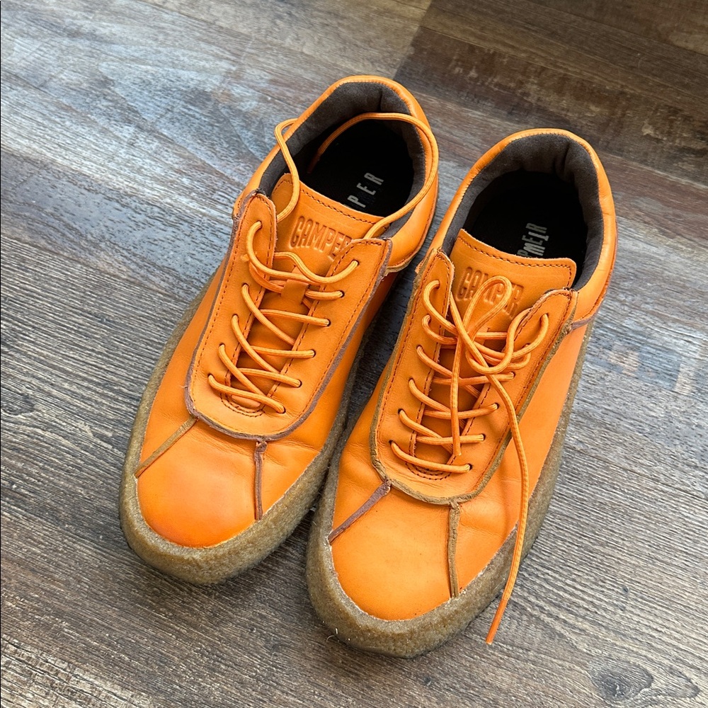 Camper Men's Vibrant Orange Sneakers